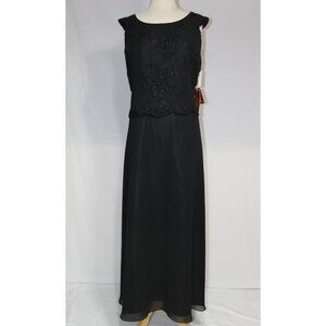 Mayqueen #426-Mother of Bride Groom Gown-SIZE 5X-BLACK-NEW W/Tags